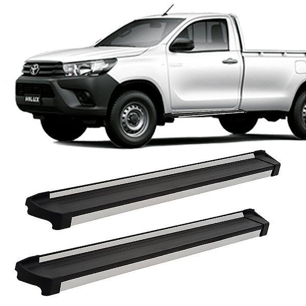Estribo Hilux 2006 A 2013 2014 2015 Cabine Simples Preto