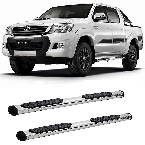Estribo Hilux 2006 A 2013 2014 2015 Cabine Dupla Cromado