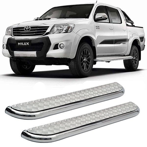 Estribo Hilux 2006 A 2013 2014 2015 Cabine Dupla Cromado