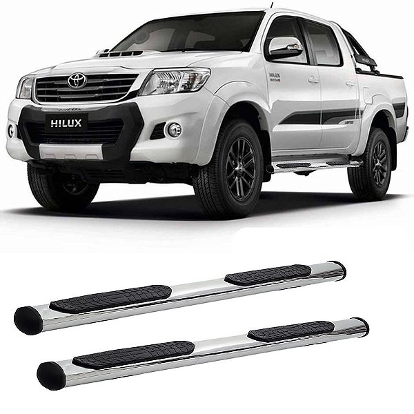 Estribo Hilux 2006 2007 2008 A 2015 Cab Dupla Cromado