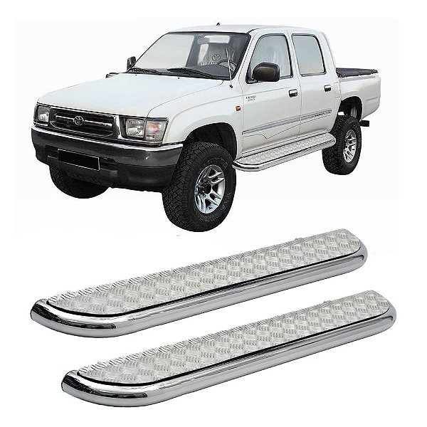 Estribo Hilux 1997 1998 1999 2000 2001 Cabine Dupla Cromado