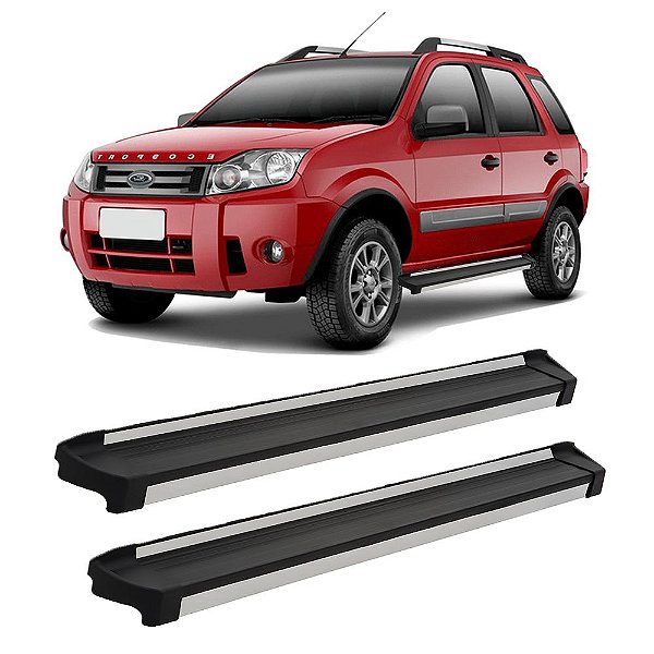 Estribo Ecosport 2003 2004 2005 A 2012 Alumínio Borracha