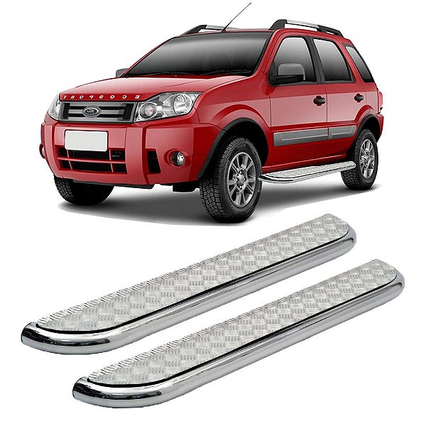 Estribo Ecosport 2003 2006 2007 2008 A 2012 Chapa Cromado