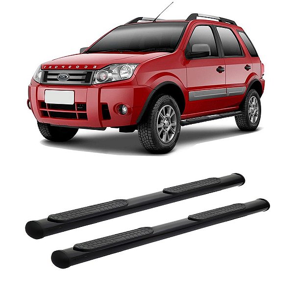 Estribo Ecosport 2003 A 2009 2010 2011 2012 Preto Tubular