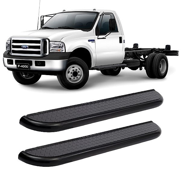 Estribo F4000 1999 2000 2001 A 2019 Cabine Simples  Preto