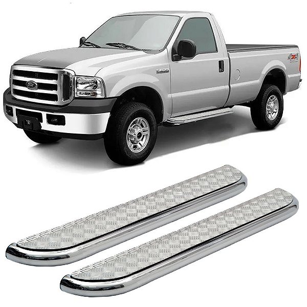 Estribo F350 Cabine Simples Chapa Cromado Ate 2019