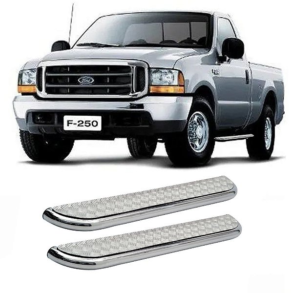 Estribo Longo F250 1998 1999 2000 A 2012 Chapa Cromado