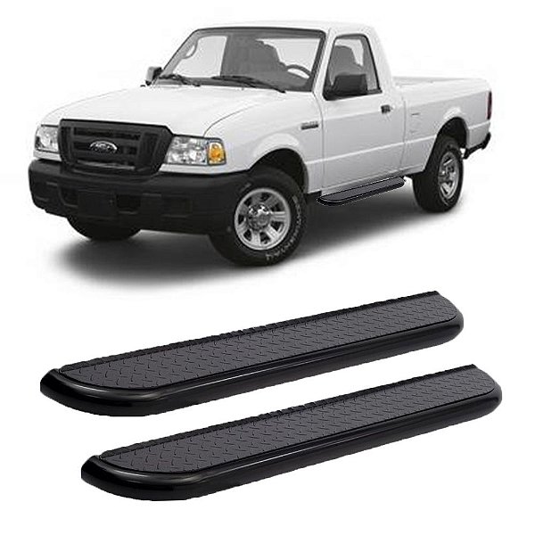 Estribo Ranger 1998 A 2009 2010 2011 2012 Cab Simples Preto