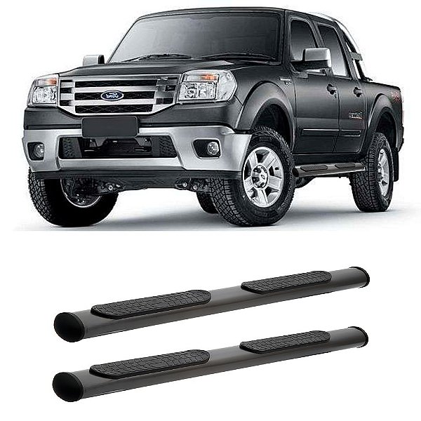 Estribo Ranger 1998 1999 2000 2001 A 2012 Cabine Dupla Preto