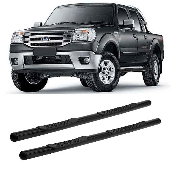 Estribo Ranger 1998 1999 2000 2001 A 2012 Cabine Dupla Preto