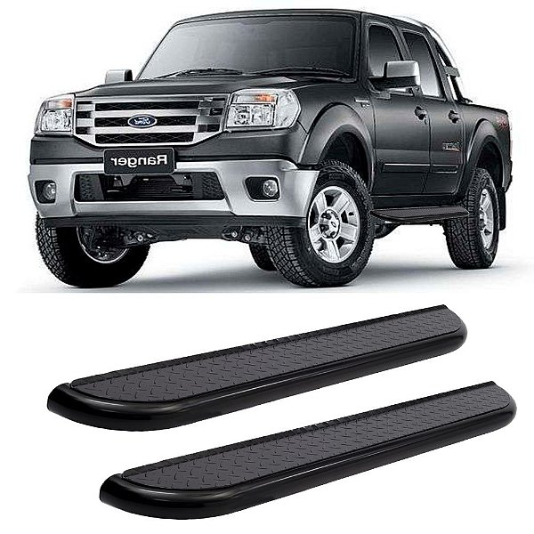 Estribo Ranger 1998 1999 2000 A 2012 Cabine Dupla Preto