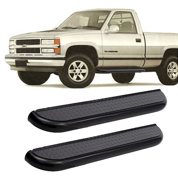 Estribo Silverado 1997 1998 1999 2000 2001 Cab Simples Preto