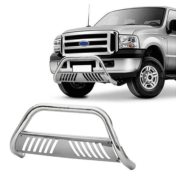 Quebra Mato F250 1998 1999 2000 2001 A 2012 Chapa Cromado