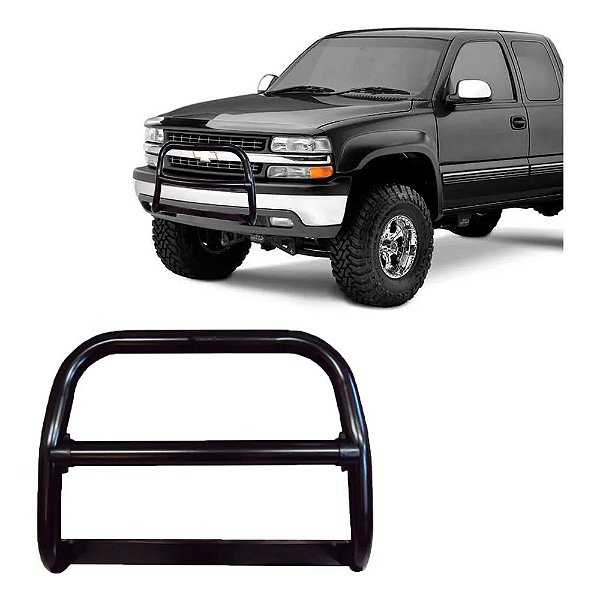 Quebra Mato Silverado 1997 1998 1999 2000 2001 Preto