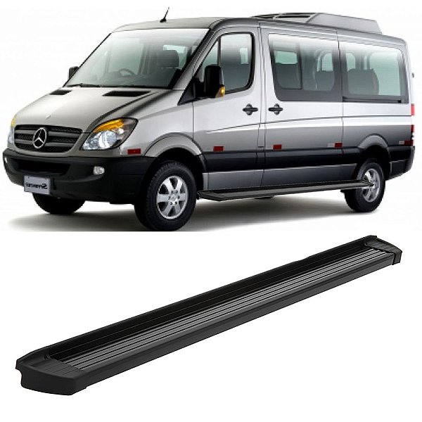 Estribo Sprinter 415 515 2012 A 2018 2019 Alumínio Preto