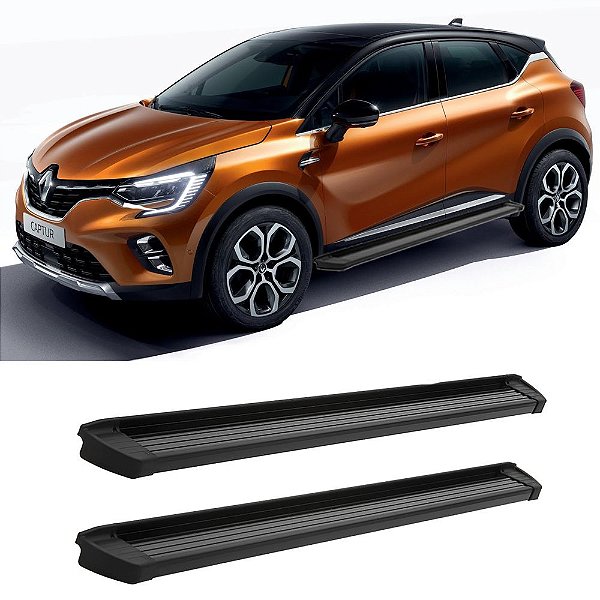 Estribo Captur 2013 A 2017 2018 2019 2020 Preto Infinity