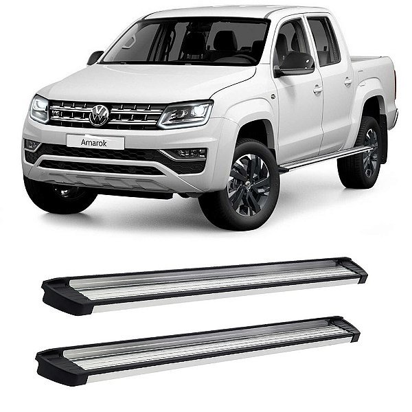 Estribo Amarok 2010 A 2017 2018 2019 Cab Dupla Alumínio
