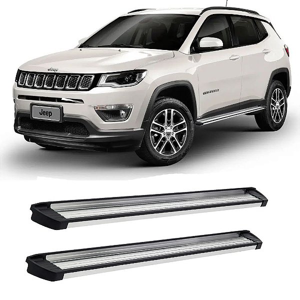 Estribo Jeep Compass 2016 2017 2018 2019 2020 Alumínio