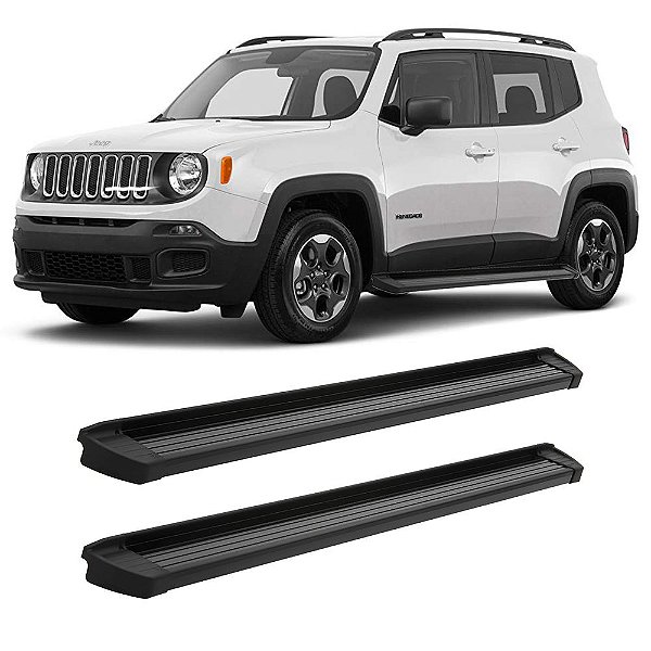 Estribo Renegade 2015 2016 2017 2018 2019 20 Alumínio Preto
