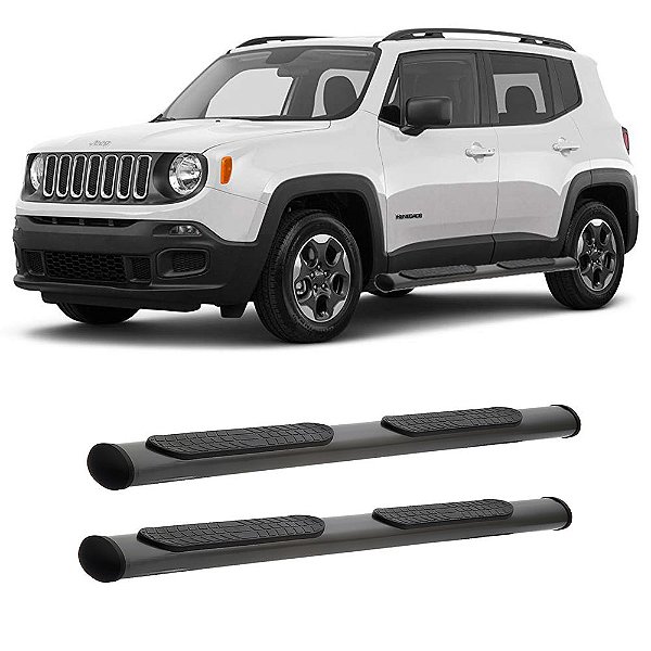 Estribo Renegade 2015 2016 2017 2018 2019 2020 Preto Oblongo