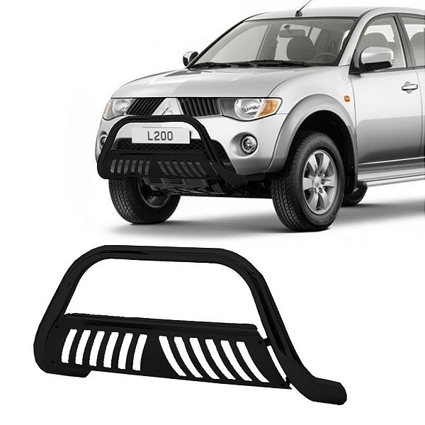 Quebra Mato L200 Triton 2008 2009 A 2013 Chapa Preto