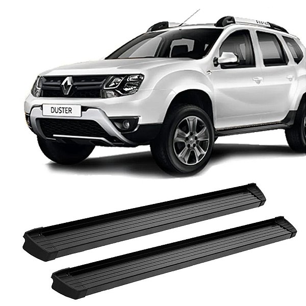 Estribo Duster 2012 A 2019 Alumínio Economic Preto