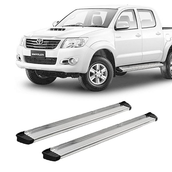 Estribo Hilux 2016 2017 2018 A 2019 Cab Dupla Alumínio