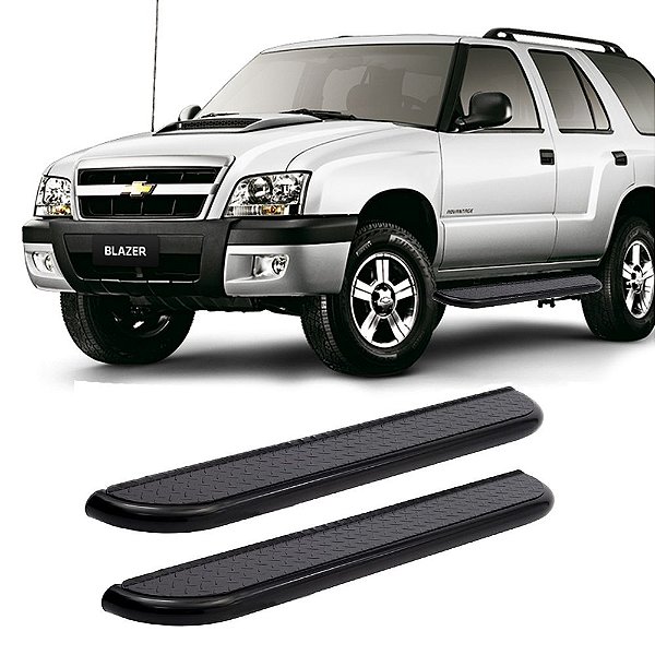 Estribo Blazer 1995 1996 1997 1998 A 2011 Chapa Preto
