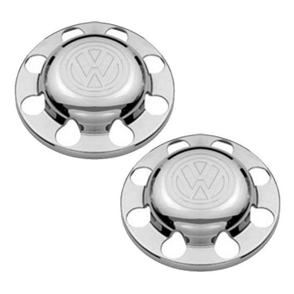 Sobre Tampa Do Cubo Da Tração Volkswagen Cromada 2 Unidades