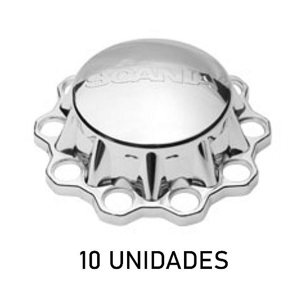 Sobre Tampa Do Cubo Do Truque Cromada 10 Unidades