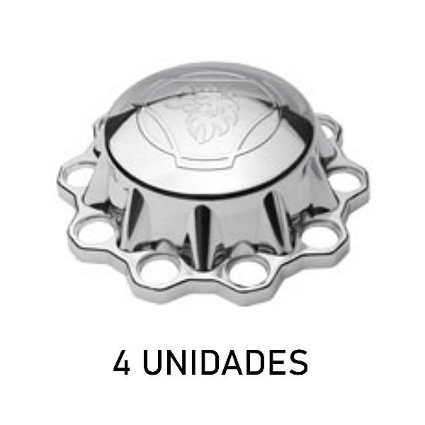 Sobre Tampa Do Cubo Do Truque Grifo Cromada 4 Unidades