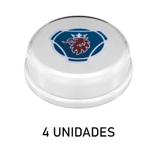 Sobre Tampa Do Cubo Dianteiro Cromada 4 Unidades