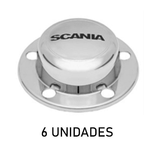 Sobre Tampa Do Cubo Dianteiro Cromada 6 Unidades