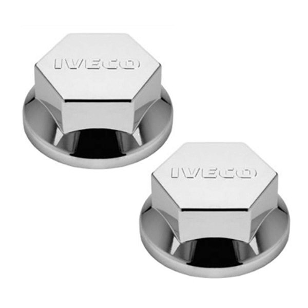 Sobre Tampa Do Cubo Dianteiro Iveco Cromada 2 Unidades
