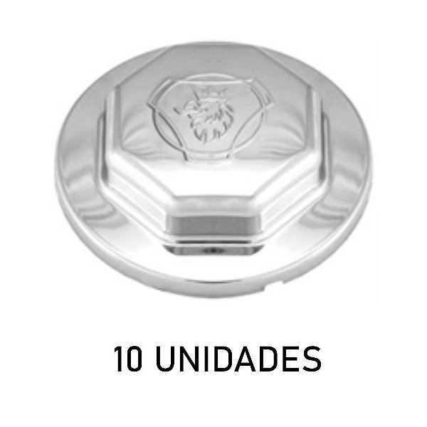 Sobre Tampa Do Cubo Dianteiro Grifo Cromada 10 Unidades