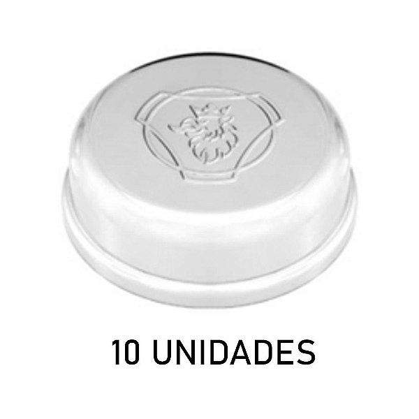 Sobre Tampa Do Cubo Dianteiro Grifo Cromada 10 Unidades