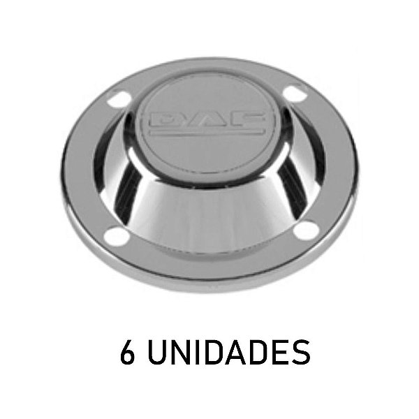 Sobre Tampa Do Cubo Dianteiro Daf Cromada 6 Unidades