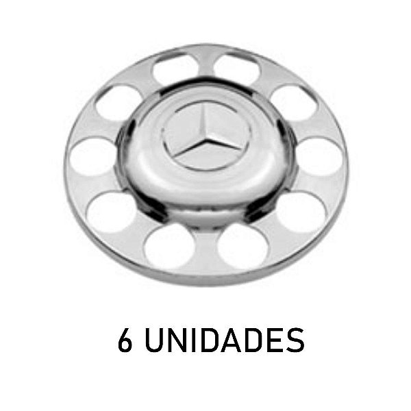 Sobre tampa do cubo da tração mb actros/axor 6 unidades