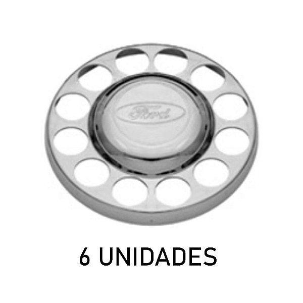 Sobre Tampa Do Cubo Da Tração Ford 3/4 6 Unidades