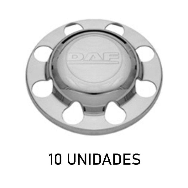 Sobre Tampa Do Cubo Da Tração Daf Cromada 10 Unidades