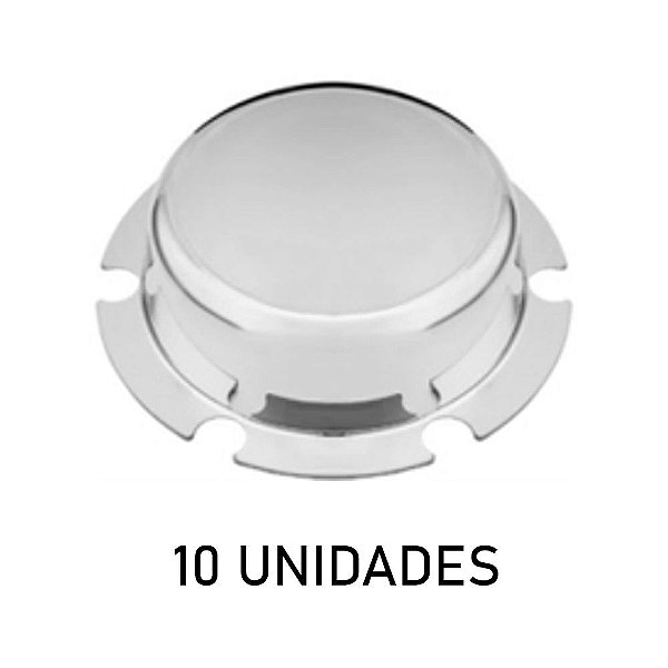 Sobre Tampa Do Cubo Carreta 06 Furos Maior Cromada 10 Un