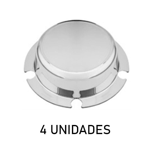Sobre Tampa Do Cubo Carreta 5 Furos Maior Cromada 4 Unidades