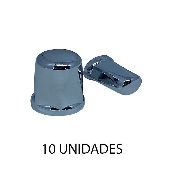 Capa De Porca Mini Belga 32mm Cromada 10 Unidades