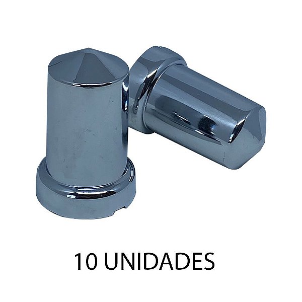 Capa De Porca Mexicana 27mm Cromada 10 Unidades