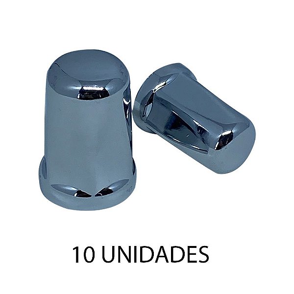 Capa De Porca Belga 27mm Cromada 10 Unidades