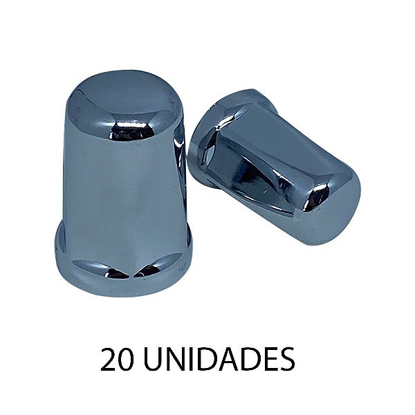 Capa De Porca Belga 16mm Cromada 20 Unidades