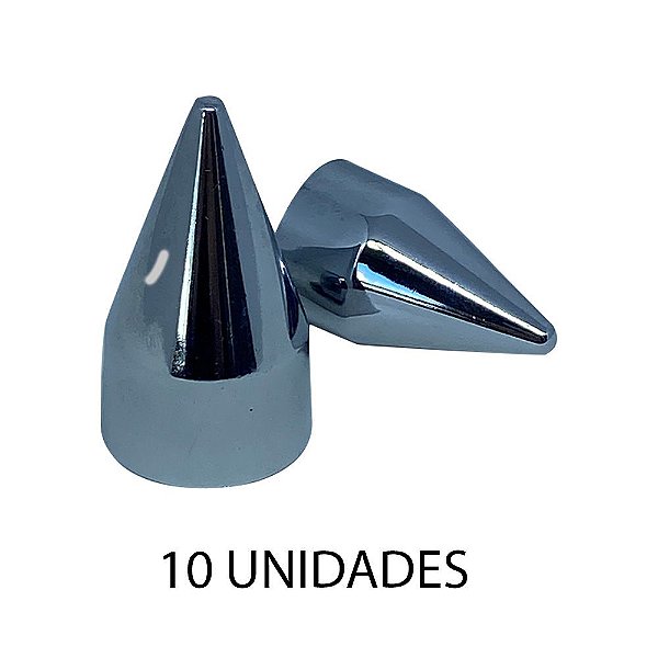 Capa De Porca Americana 33mm Cromada 10 Unidades