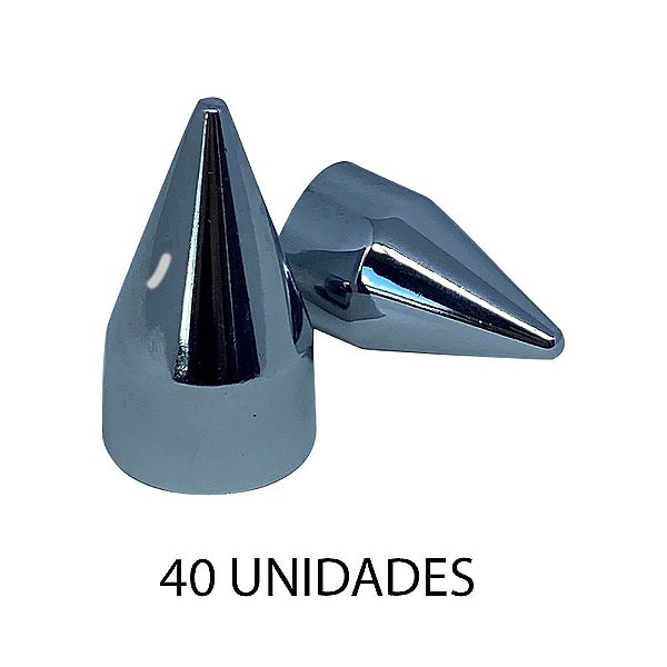 Capa De Porca Americana 23mm Cromada 40 Unidades