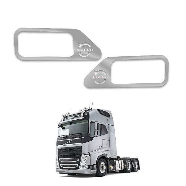 Acabamento De Inox Da Maçaneta Volvo Vm (Par)