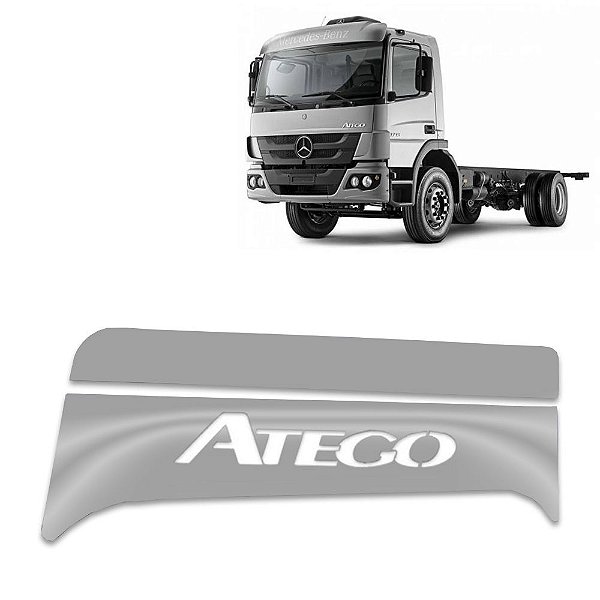Acabamento De Inox Da Coluna Da Porta Mercedes-Benz (Par)